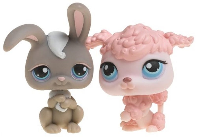 Littlest Pet Shop Pet Pairs - Poodle and Grey Bunny - Image 3